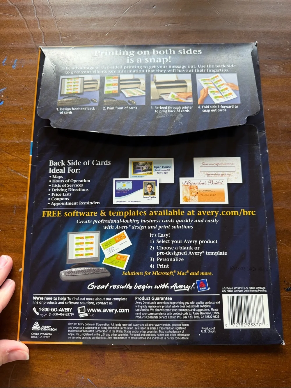 Avery 28877 Two-Sided Printable Clean Edge Business Cards for Inkjet – 60 Cards